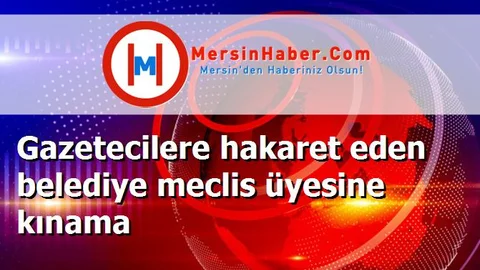 Gazetecilere hakaret eden belediye meclis üyesine kınama