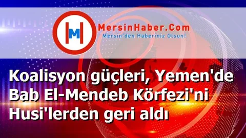 Koalisyon güçleri, Yemen'de Bab El-Mendeb Körfezi'ni Husi'lerden geri aldı