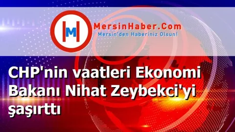 CHP'nin vaatleri Ekonomi Bakanı Nihat Zeybekci'yi şaşırttı