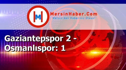 Gaziantepspor 2 - Osmanlıspor: 1