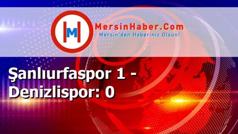 Şanlıurfaspor 1 - Denizlispor: 0