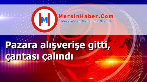 Pazara alışverişe gitti, çantası çalındı