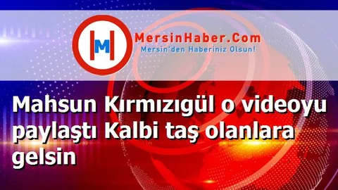 Mahsun Kırmızıgül o videoyu paylaştı Kalbi taş olanlara gelsin