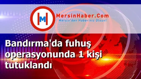 Bandırma'da fuhuş operasyonunda 1 kişi tutuklandı