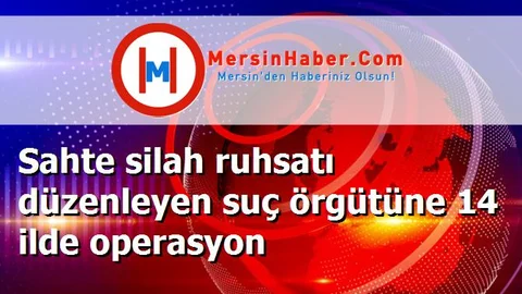 Sahte silah ruhsatı düzenleyen suç örgütüne 14 ilde operasyon