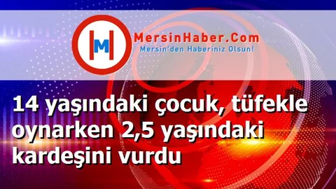 14 yaşındaki çocuk, tüfekle oynarken 2,5 yaşındaki kardeşini vurdu