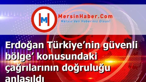 Erdoğan Türkiye’nin güvenli bölge’ konusundaki çağrılarının doğruluğu anlaşıldı