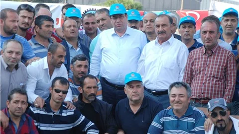 MHP Milletvekili Tanrıkulu mağdur işçileri ziyaret etti