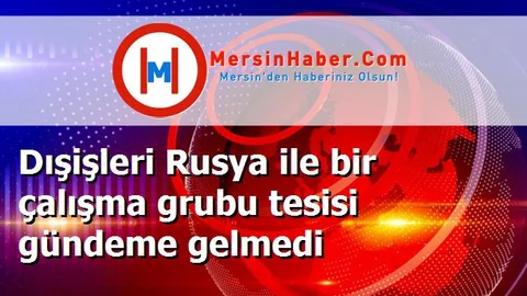 Dışişleri Rusya ile bir çalışma grubu tesisi gündeme gelmedi