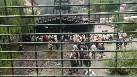 Zonguldak'ta maden ocağında yangın çıktı