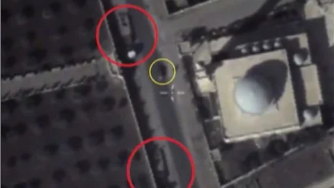 Rus insansız hava araçları IŞİD araçlarını böyle görüntüledi