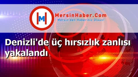 Denizli'de üç hırsızlık zanlısı yakalandı