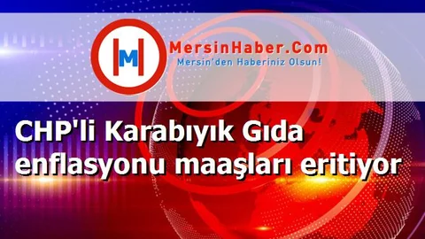 CHP'li Karabıyık Gıda enflasyonu maaşları eritiyor