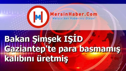 Bakan Şimşek IŞİD Gaziantep'te para basmamış kalıbını üretmiş