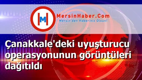 Çanakkale'deki uyuşturucu operasyonunun görüntüleri dağıtıldı