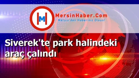 Siverek'te park halindeki araç çalındı