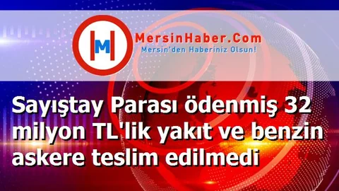 Sayıştay Parası ödenmiş 32 milyon TL'lik yakıt ve benzin askere teslim edilmedi