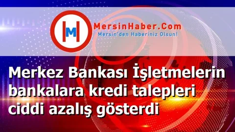 Merkez Bankası İşletmelerin bankalara kredi talepleri ciddi azalış gösterdi