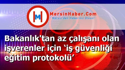 Bakanlık'tan az çalışanı olan işverenler için ‘iş güvenliği eğitim protokolü’