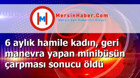 6 aylık hamile kadın, geri manevra yapan minibüsün çarpması sonucu öldü