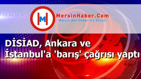 DİSİAD, Ankara ve İstanbul'a 'barış' çağrısı yaptı