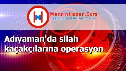 Adıyaman'da silah kaçakçılarına operasyon
