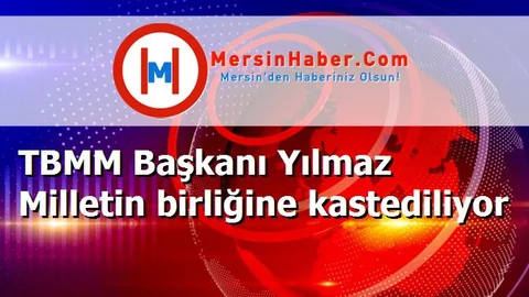 TBMM Başkanı Yılmaz Milletin birliğine kastediliyor