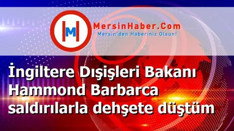 İngiltere Dışişleri Bakanı Hammond Barbarca saldırılarla dehşete düştüm