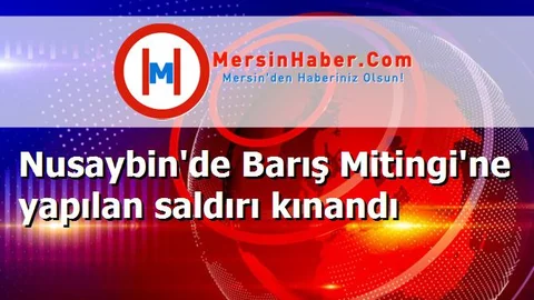 Nusaybin'de Barış Mitingi'ne yapılan saldırı kınandı