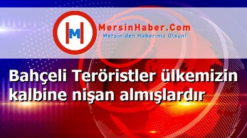 Bahçeli Teröristler ülkemizin kalbine nişan almışlardır