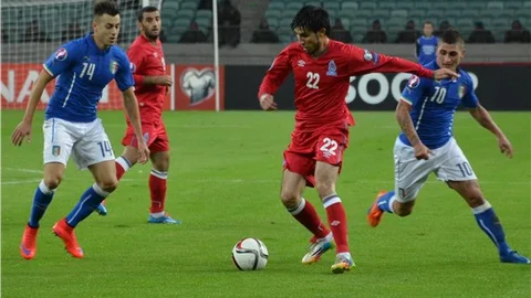 İtalya, Azerbaycan'ı Bakü'de 3-1'le geçti