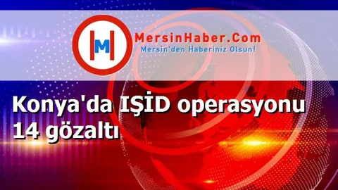 Konya'da IŞİD operasyonu 14 gözaltı