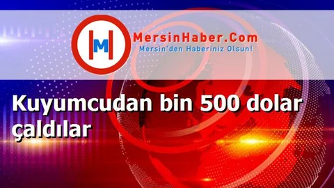 Kuyumcudan bin 500 dolar çaldılar