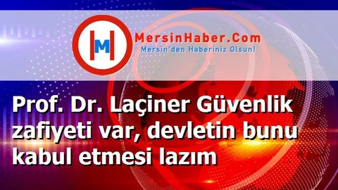 Prof. Dr. Laçiner Güvenlik zafiyeti var, devletin bunu kabul etmesi lazım