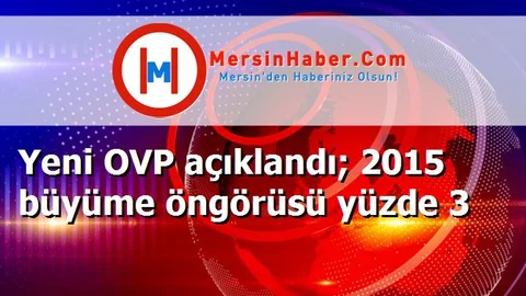 Yeni OVP açıklandı; 2015 büyüme öngörüsü yüzde 3