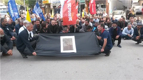 Ankara'da ki terör saldırısı Elazığ'da protesto edildi