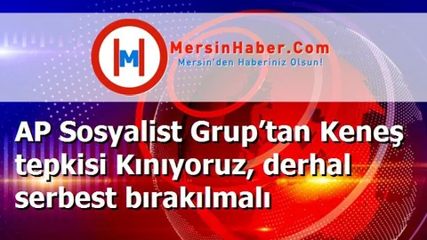 AP Sosyalist Grup’tan Keneş tepkisi Kınıyoruz, derhal serbest bırakılmalı