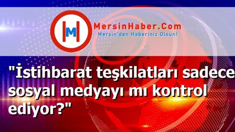 "İstihbarat teşkilatları sadece sosyal medyayı mı kontrol ediyor?"