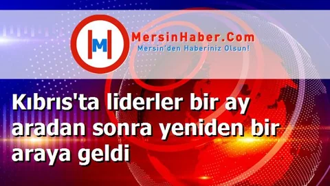 Kıbrıs'ta liderler bir ay aradan sonra yeniden bir araya geldi