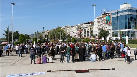 Ereğli'de 'teröre lanet' eylemi düzenlendi
