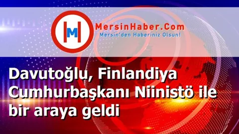 Davutoğlu, Finlandiya Cumhurbaşkanı Niinistö ile bir araya geldi