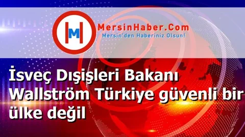 İsveç Dışişleri Bakanı Wallström Türkiye güvenli bir ülke değil