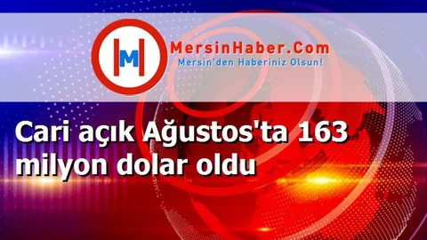 Cari açık Ağustos'ta 163 milyon dolar oldu