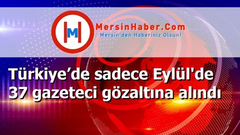 Türkiye’de sadece Eylül'de 37 gazeteci gözaltına alındı