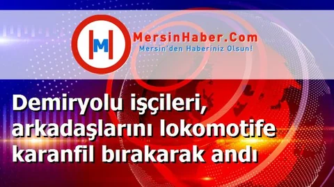 Demiryolu işçileri, arkadaşlarını lokomotife karanfil bırakarak andı