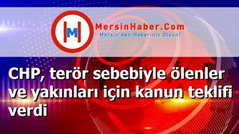 CHP, terör sebebiyle ölenler ve yakınları için kanun teklifi verdi