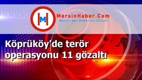Köprüköy'de terör operasyonu 11 gözaltı