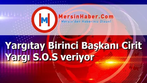Yargıtay Birinci Başkanı Cirit Yargı S.O.S veriyor