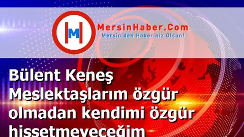 Bülent Keneş Meslektaşlarım özgür olmadan kendimi özgür hissetmeyeceğim
