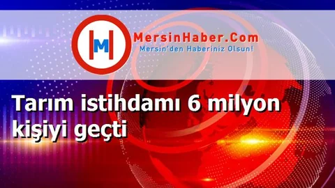 Tarım istihdamı 6 milyon kişiyi geçti